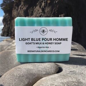 Men’s Light Blue Type Goat's Milk & Honey Soap
